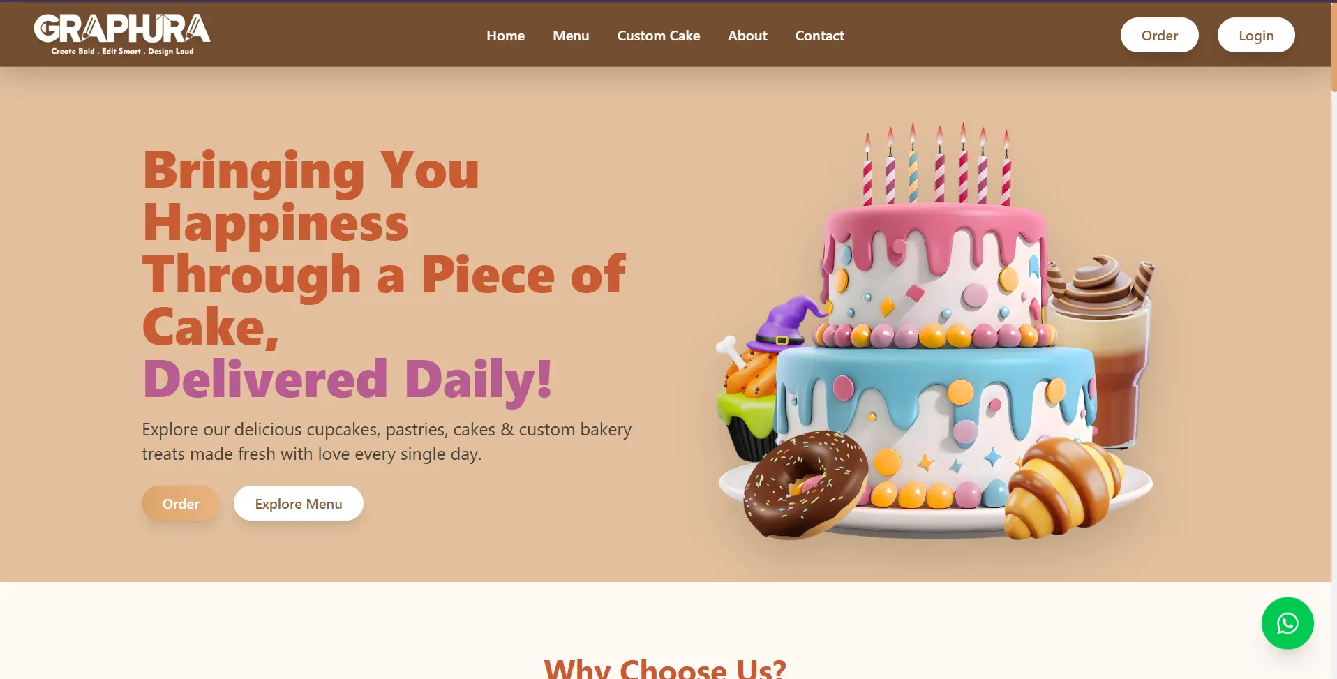Bakery Website - Graphura India Private Limited
