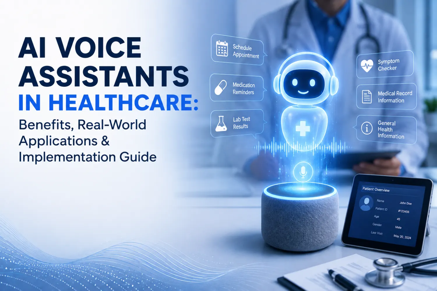 AI Voice Assistants in Healthcare: Benefits, Real-World Applications & Implementation Guide