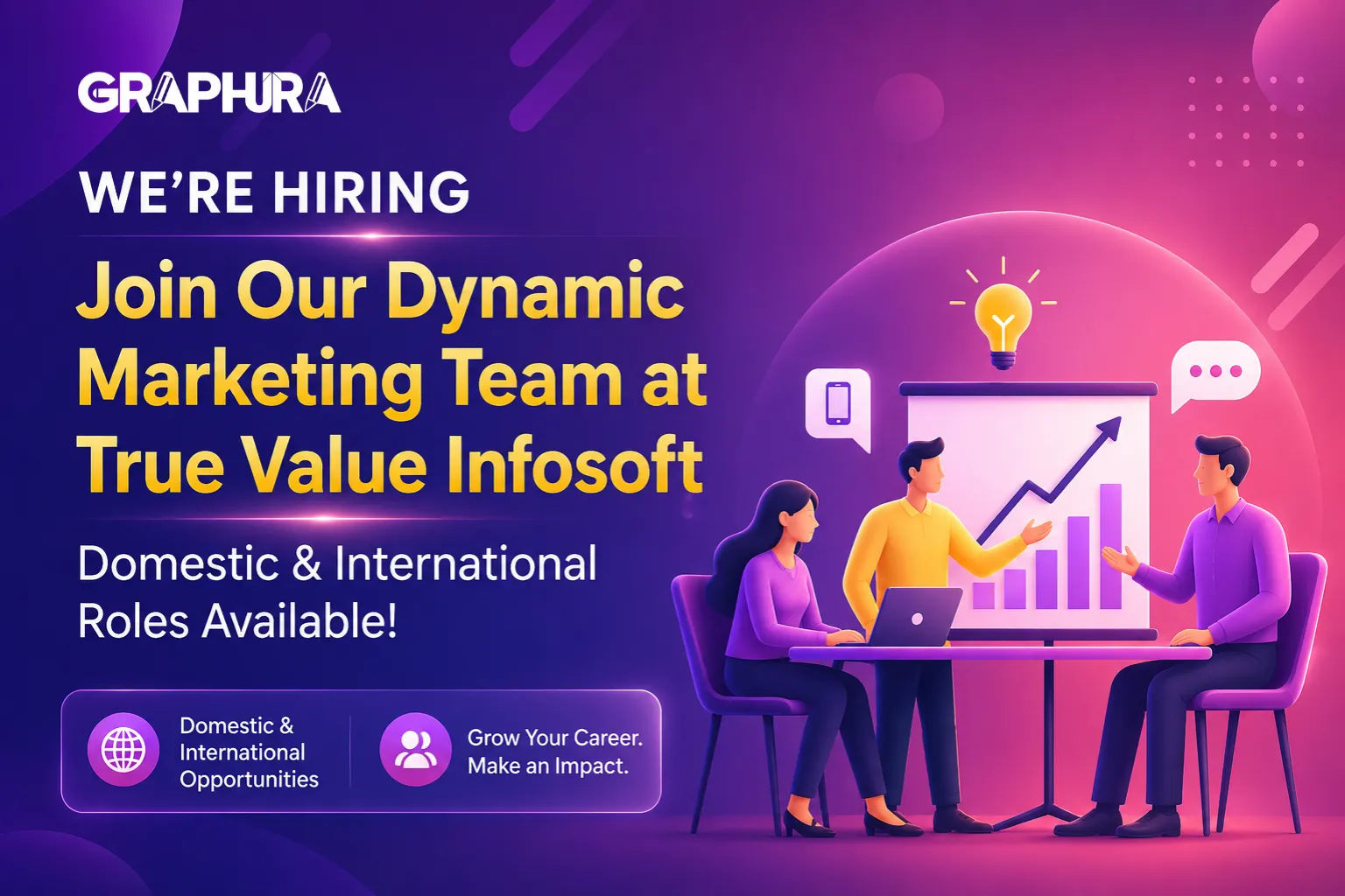 We're Hiring: Join Our Dynamic Marketing Team at Graphura - Domestic & International Roles Available!