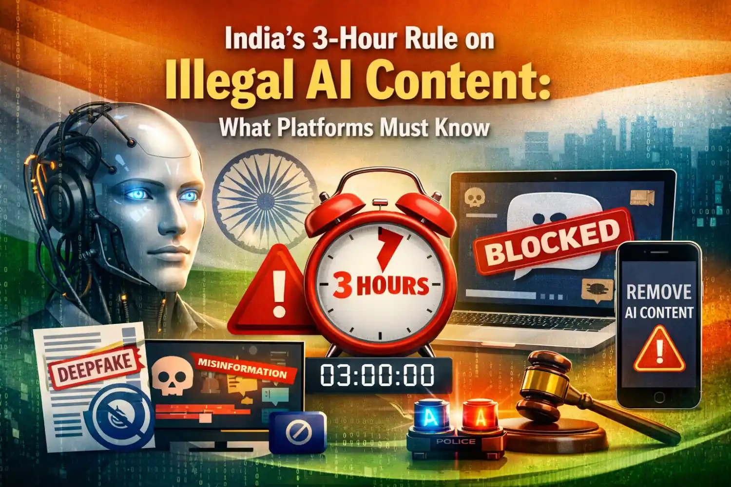 India's 3-Hour Rule on Illegal AI Content: What Platforms Must Know