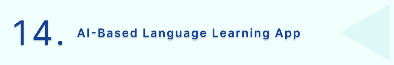 AI-Based Language learning app