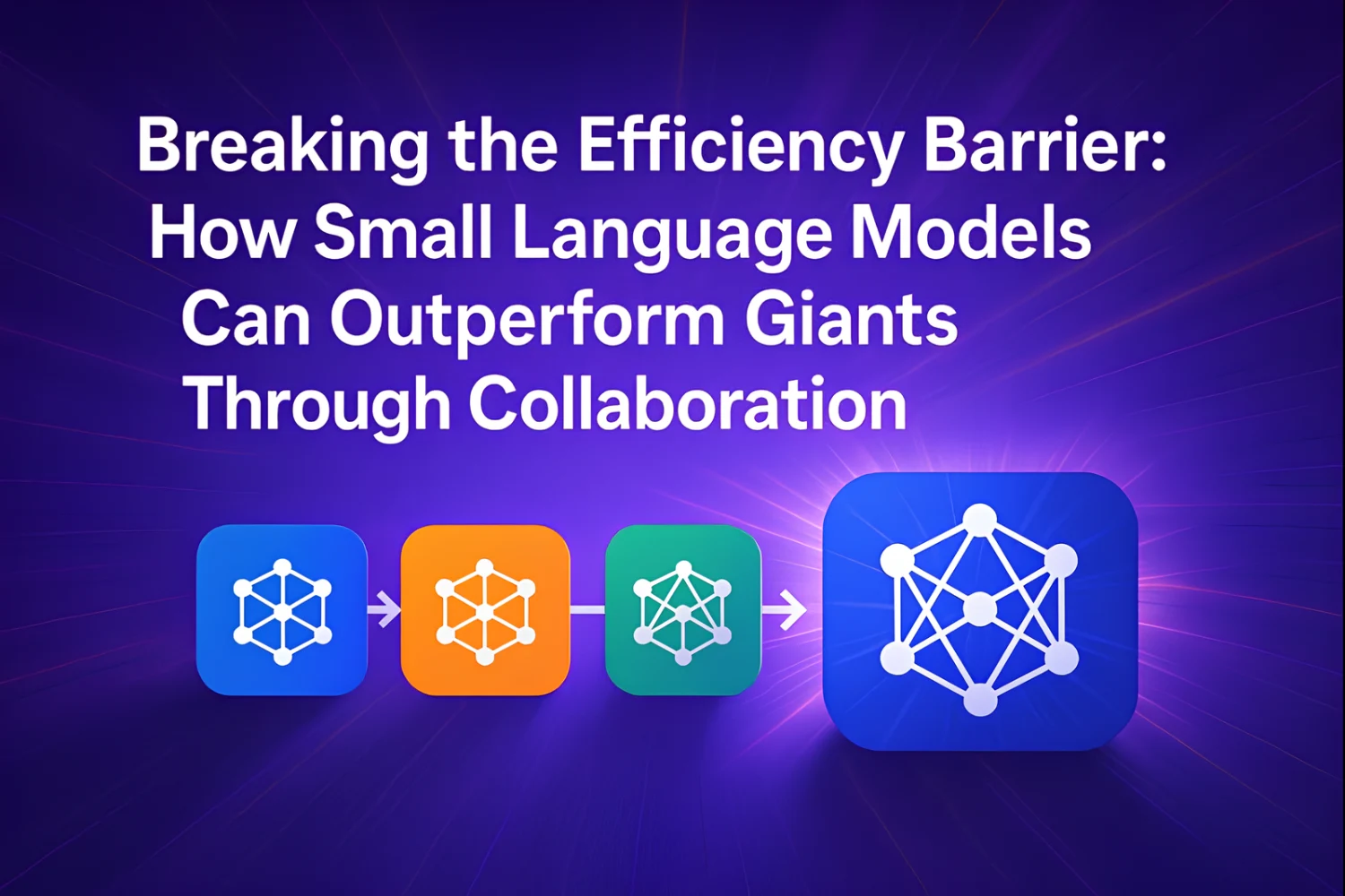 Breaking the Efficiency Barrier: How Small Language Models Can Outperform Giants Through Collaboration