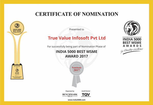 India 5000 Best MSME Award 2017