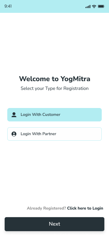 Yoga Customer App