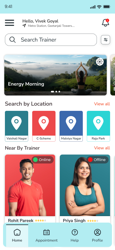 Yoga Customer App