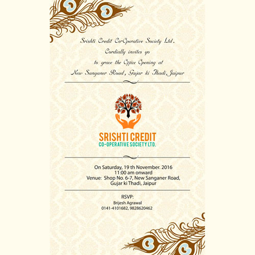 Invitation Srishty